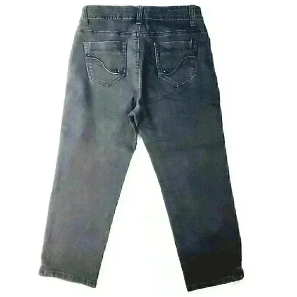 COPY - Roz & Ali Capri Dark Wash Cuffed Denim Women - Picture 2 of 5